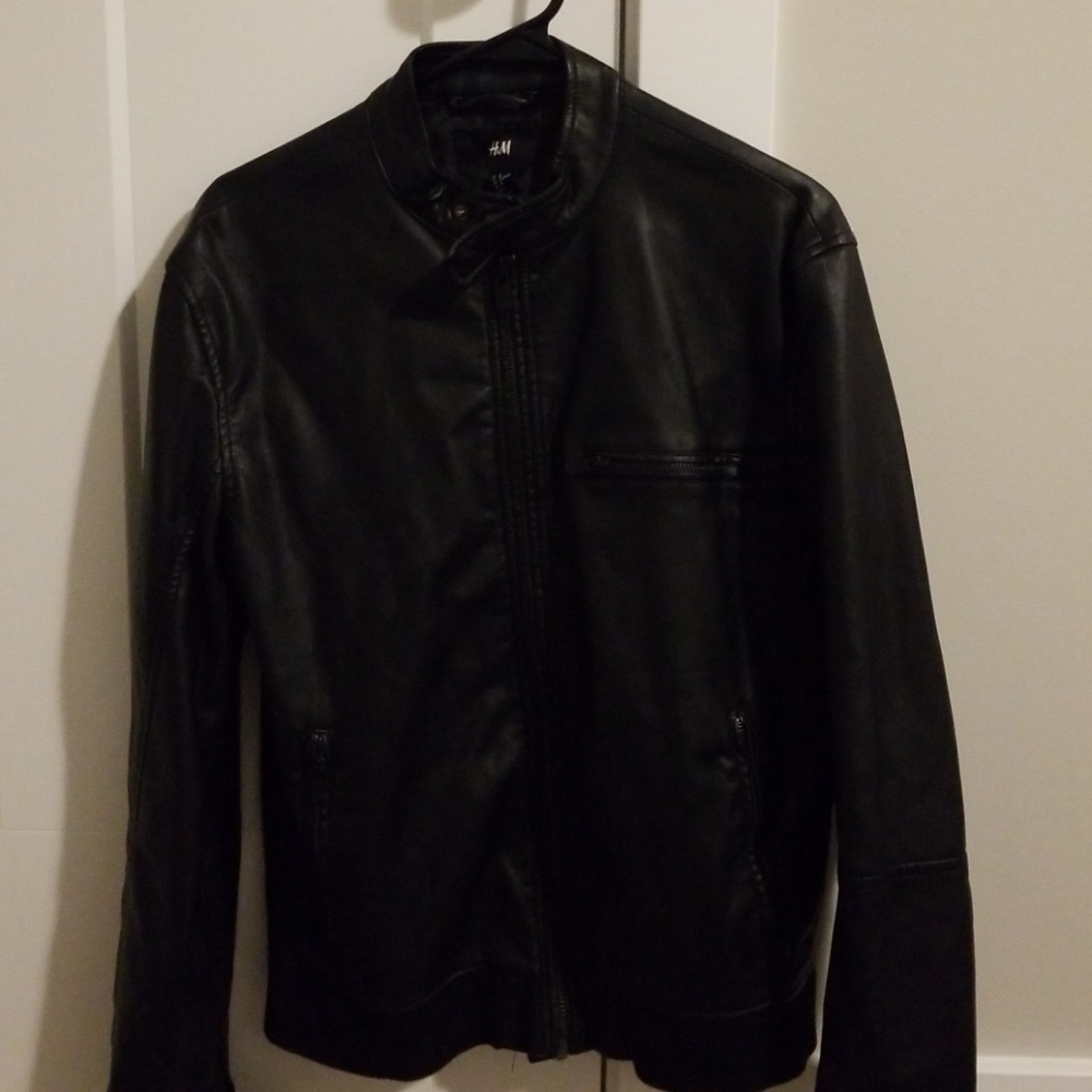 Biker leather jacket